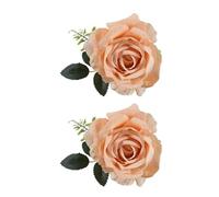 Rose Curtain Tieback Clip for Window Decorations, Apricot | Curtain Holder Ribbon Tieback, Hanging Flower, Home Decorations, Bedroom Room, Window Buckle, Floral Holdbacks