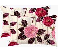 Rose Cushions 80x100 cm Leaf Cushion Covers,Large Sofa Decorative Pillows 32 x 39 In,Set of 2 Breathable Throw Pillow Cover Double-Sided Design Pillowcases for Home Farmhouse Decor Living Room m624