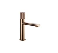 Rose d Basin Faucet - Deck Mount Mixer Tap, Hot & Cold Water, Single Knurled Handle, Swivel Design, Brass h for Bathroom Washbasin - Slish & Functal