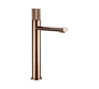 Rose d Bathroom Faucet Mixer Tap - Hot & Cold Deck Mount, Single Knurled H, Swivel Knob Design for Washbasin, One Hole Installat - Modern Sink Fixture