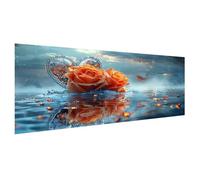 Rose Diamond Art Kits Adults, 12x24inch Small Diamond Painting Love Paint by Numbers for Children Beginners, DIY 5D Round Full Drill Crystal Art Paintings with Accessories, Home Decor Gifts X2-38
