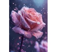 Rose Diamond Art Kits Adults, 5D Diamond Painting Flower Pattern Design, DIY Full Square Drill Dimond Painting, Crystal Art Kits for Adults Beginner for Home Wall Decor, Gifts 100x135cm -yxy2506J7