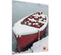 Rose Diamond Art Kits Adults Diamond Painting Snow 5D DIY Crystal Art Kits for Kids Beginner, Square Drill Dimond Painting Cross Stitch Gem Crafts for Adults Home Decor Gifts for Women 60x80cm C-06
