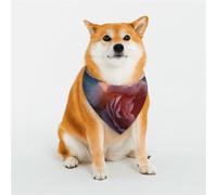 Rose Dog Bandanas Small Adjustable Dog Scarf Triangle Bibs Double Reversible Kerchief Scarf Washable Daily Handkerchief for Medium Large Dog Puppy Cat Gift