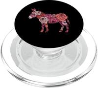 Rose Donkey Flower Gardening Floral PopSockets PopGrip for MagSafe