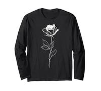 Rose Drawing Art Flower Long Sleeve T-Shirt