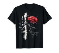 Rose Drawing Art Text Flower Illustration Graphic Rose T-Shirt
