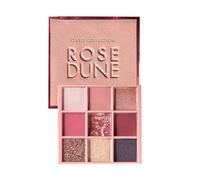 Rose Dune 9-Colour Eyeshadow Palette, Matte and Shimmer Shades, Pink and Gold Collection