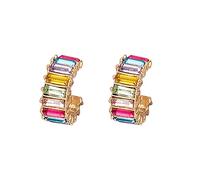 Rose Earrings for Girls Personality Rainbow Earrings Simple and Delicate Design Suitable for All Occasions Women St Patrck Day Earrings Valentine's Day (A, One Size)