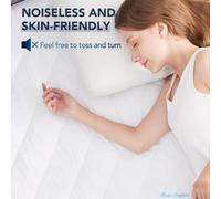 Rose Empire Premier Non-Noise Quilted Waterproof Mattress Protector 4Ft Small Double Bed