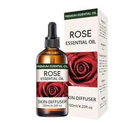 Rose Essential Oil for Face, Rose Oil for Face, Face Serum for Skin, Hair and Nails, Skin Moisturizing, Anti-Aging, Reduce Pigmentation, Quickly Absorbed for Dry Skin, Scalp and Nails