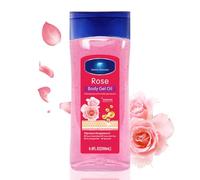 Rose Essential Oils for Dry Skin - Rose Body Oil Gel - Watery Body Oil for Women - Massage Body Oil for Face&Body Skin Care -Texture Watery&Absorbed - Nourish,Delicate,Smoothing Skin 200ml