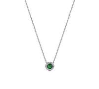Rose Flashing Red Green Gem Exquisite Necklace Original Women'S Glamorous Shining