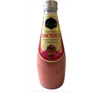 Rose Flavour Sherbet Drink with Basil Seed - 290ml (Pack of 12) "Elevate Your Everyday With A Moment Of Pure Indulgence"