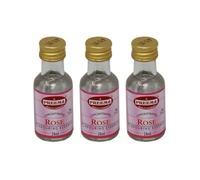 Rose Flavouring Essence Liquid 3X28ml - Concentrated Rose Extract for Baking, Desserts & Beverages - Professional-Grade Floral Essence for Cakes, Sweets, Icing, Syrups, Milkshakes & Cocktails (NP)