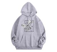 Rose Floral Graphic Hoodie for Men Aesthetic Japanese Cool Hoodies Oversized Trendy Streetwear Pullover Sweatshirt
