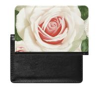 Rose Floral Passport Cover Protector Rfid Blocking Passport Holder Id Card Holder Secure Travel Wallet Organizer for Passport Tickets Credit Cards, style, One Size