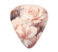 Rose Floral Pattern Flower Print Guitar Pick,12 Pack,Includes Thin,Medium,Heavy Gauges,Suitable for guitar,ukulele