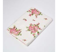 Rose Floral Printed 100% Cotton Face, Hand, Bath Towel, Bath Sheet White, Cream