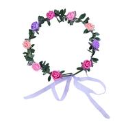 Rose Floral Wreath Elastic Headband Flower Headpiece Party Headwear Decors For Weddings Travel And Everyday Use