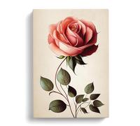 Rose Flower Art Nouveau Canvas Wall Art Print 30x20 Inch