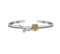 Rose Flower Bangle Bracelet Gift for Future Daughter-in-Law - Hand Chosen by My Son