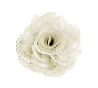 Rose Flower Brooches for Women Fabric Pearl Lapel Pins Big Camellia Flowers Brooch Pin Wedding Party Dance Elegant Dress Accessories for Clothes Fashion Jewelry for Banquet Ceremony 90mm, 1, Metal, no