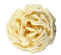 Rose Flower Brooches for Women Handmade Oversized 6.3 Inch Glossy Silk Satin Floral Pin Wedding Party Accessories for Dresses Hats Jackets, L, Nylon, No Gemstone