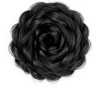 Rose Flower Bun Wigs Hairpiece Synthetic Fiber Clip On Hair Bun For Casual And Formal Occasion Women Hair Accessories Synthetic Clip
