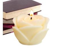 Rose Flower Candle - Decorative Floral Scented Candle, Romantic Rose Aromma | Handmade Rose-Shaped Candle, Flower Shaped Scented Candle, Natural Soy Wax Home DécorFor Table Fireplace