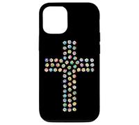 Rose Flower Divine Faith Religious Cross Christian Christ Case for iPhone 12/12 Pro