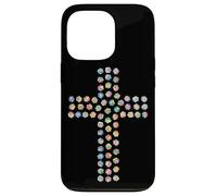 Rose Flower Divine Faith Religious Cross Christian Christ Case for iPhone 13 Pro