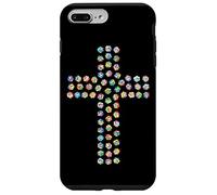 Rose Flower Divine Faith Religious Cross Christian Christ Case for iPhone 7 Plus/8 Plus