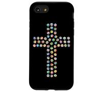 Rose Flower Divine Faith Religious Cross Christian Christ Case for iPhone SE (2020) / 7 / 8