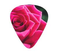 Rose Flower Exceptional Guitar Pick â€“ Single-Side Full-Print, Abs Material Plectrum â€“ Diverse Thickness For Varied Music Experience â€“ Ideal For Guitars And Ukuleles,Guitar Pick,