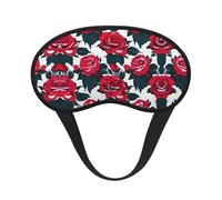 Rose Flower Floral Picture Print Blackout Sleep Mask - Side Sleeper Eye Cover, Soft Comfort, Perfect for Travel, Meditation