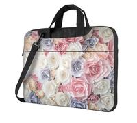 Rose Flower Floral Printed Waterproof Laptop Case Ultra-Thin Portable One-Shoulder Laptop Bag 600d Oxford 13in/14in/15.6in