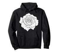 Rose Flower Graphic Botanical Floral Garden Botanist Roses Pullover Hoodie