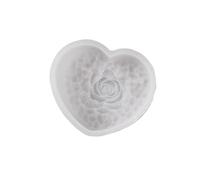 Rose Flower Heart Silicone Molds Epoxy Resin for Soap Making Gypsum Craft Supplies Mold