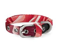 Rose Flower of Many Fans Dog Collar Adjustable Soft and Comfortable Puppy Collars with Metal Buckle Pet Collar for Small Medium Pet