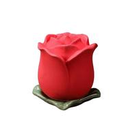 Rose Flower Pet Memorial Keepsake Urns Ceramic Cremation Urns Small Animal Funeral Container For Human Ashes Coffin Box