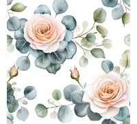 Rose Flower Plant Peel and Stick Wallpaper 3D Printed Painted Vintage for Boys Girls Teen Bedroom Living Room Kitchen Removable Decor Wall Mural Paper 17.3"x118"