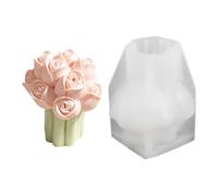 Rose Flower Relief Silicone Mold Beginner Friendly Soap Candy Making Easy Removal Flexible Rose Relief