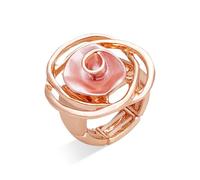 Rose Flower Rings for Women,Mother's Day Gifts,Adjustable Stretch Band Rings 3D Rose Enameled Flower Jewelry Gift for Her, Resin, No Gemstone