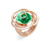Rose Flower Rings for Women,Mother's Day Gifts,Adjustable Stretch Band Rings 3D Rose Enameled Flower Jewelry Gift for Her, Resin, No Gemstone