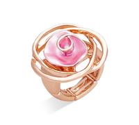 Rose Flower Rings for Women,Mother's Day Gifts,Adjustable Stretch Band Rings 3D Rose Enameled Flower Jewelry Gift for Her, Resin, No Gemstone