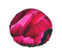 Rose Flower shower caps with a double layer of, hold your hair well whether using them while showering or taking bath.