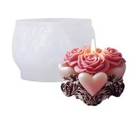 Rose Flower Silicone Mold Flower Soaps Making Molds for Epoxy Resin Craft Handmade Soap Wedding Decoration Rose Shaped Mold