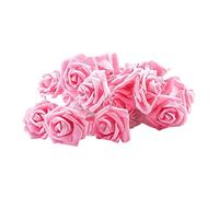 Rose Flower String Lights Valentine Day Decorations, Valentines Day 20 LEDs Romantic Flower Fairy Light Pink (No Battery)