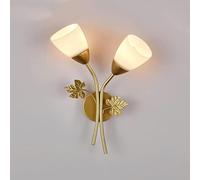 Rose Flower Wall Light Modern Wall Sconce with Milky White Glass Lamp Shade,for Living Room